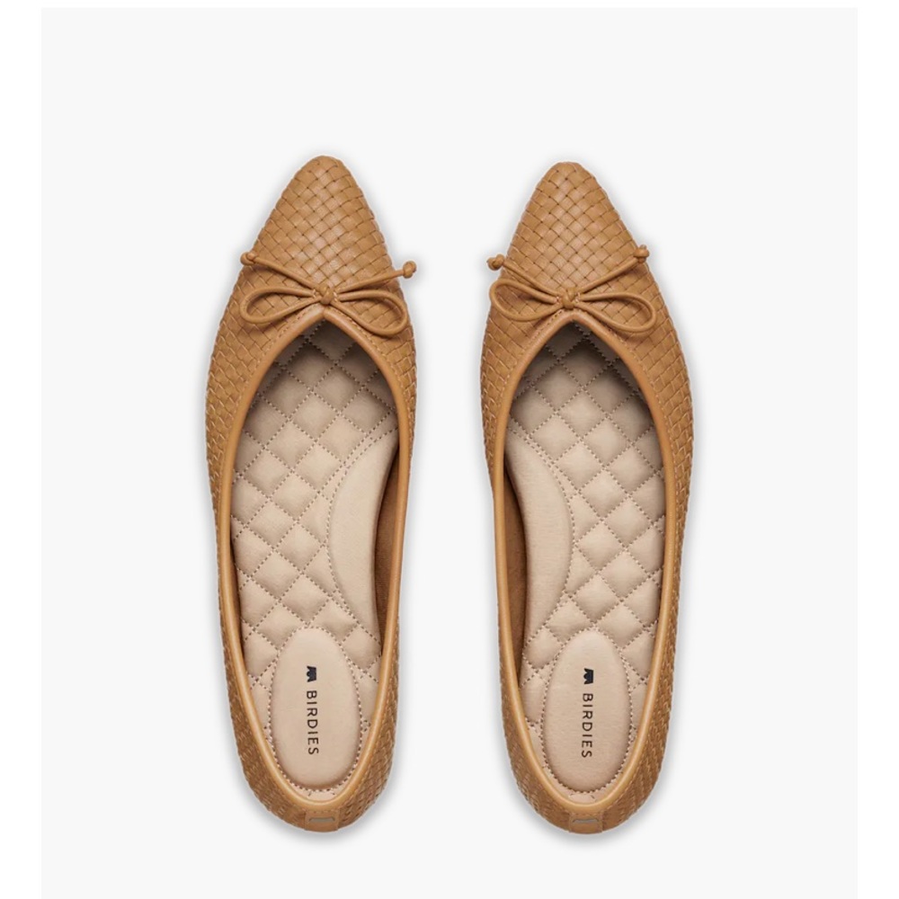 The Goldfinch- Tan Woven Birdies
